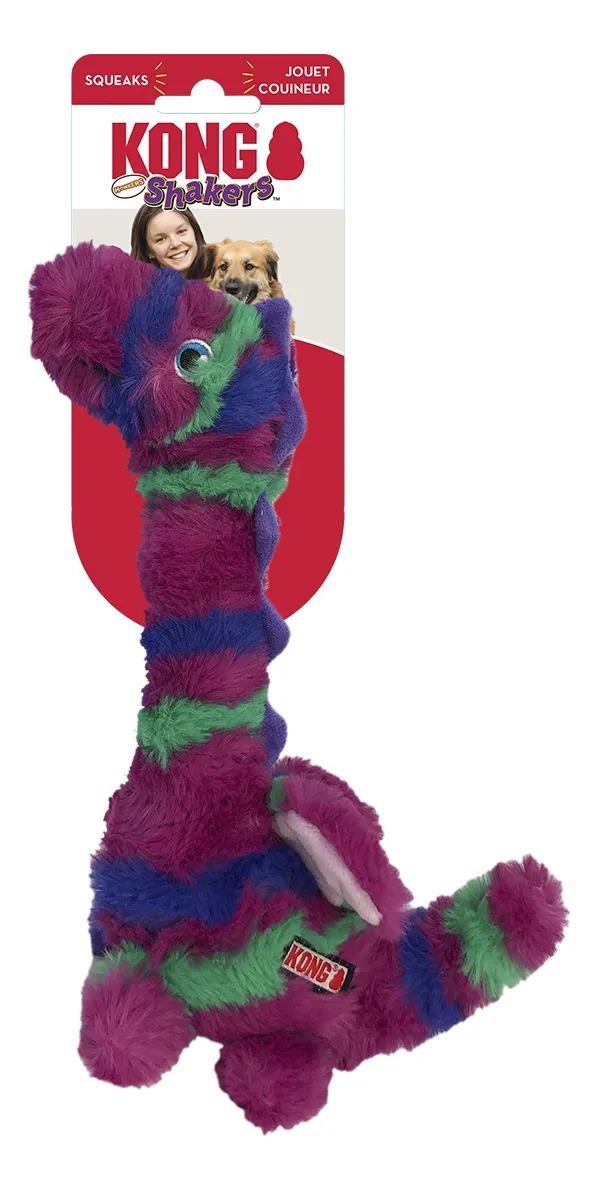 Juguete Peluche Para Perro Kong Shakers Honkers Dragón Small