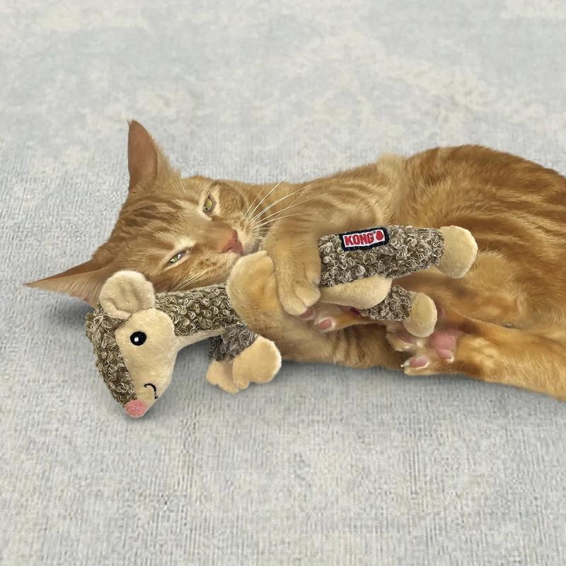 Juguete Peluche Cat Luvs Mouse C/ Catnip Kong Para Gatos