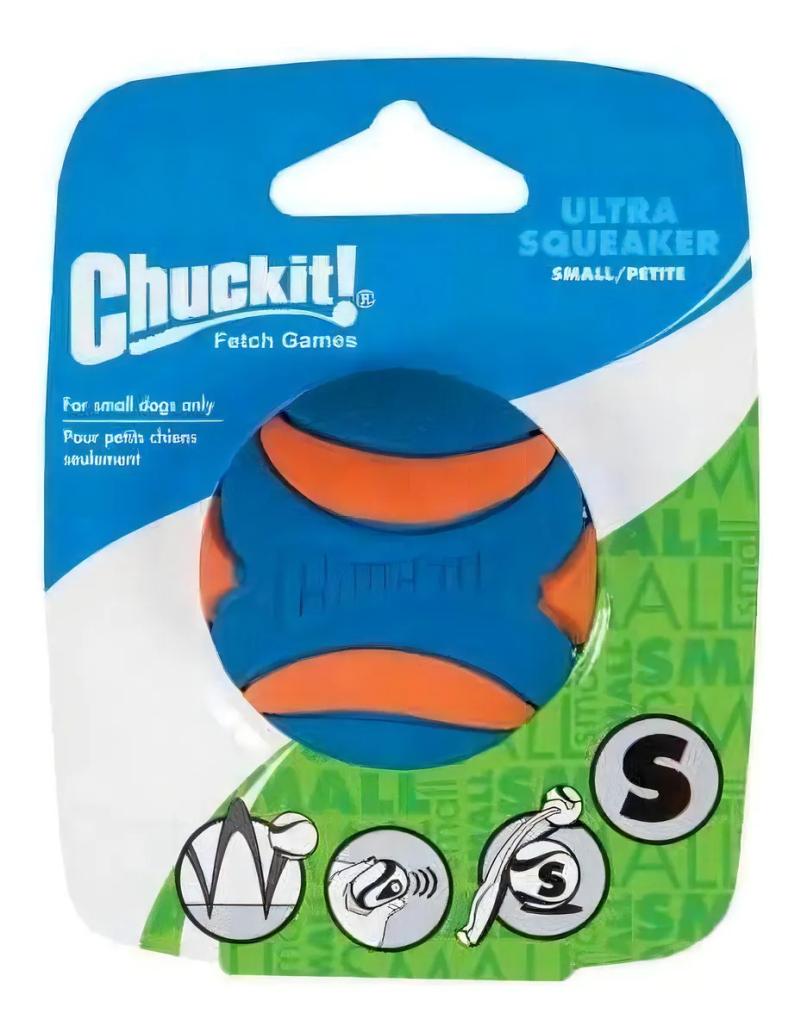 Juguete Pelota Ultra Squeaker Ball Small Chuckit Mascotas
