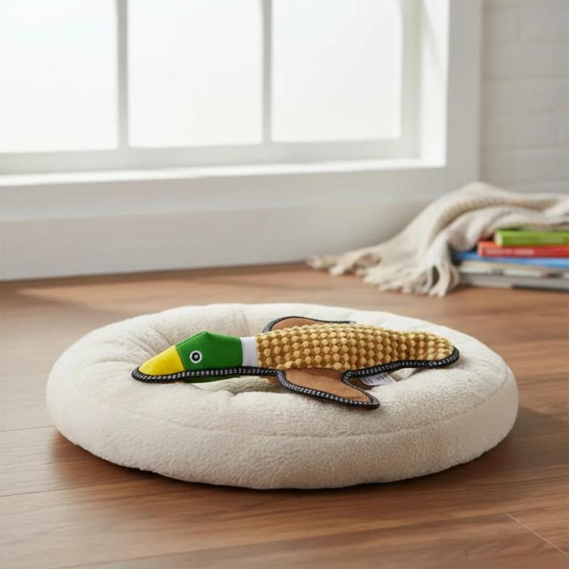 Juguete Para Perros Peluche Pato C/ Chifle Bp Mascotas