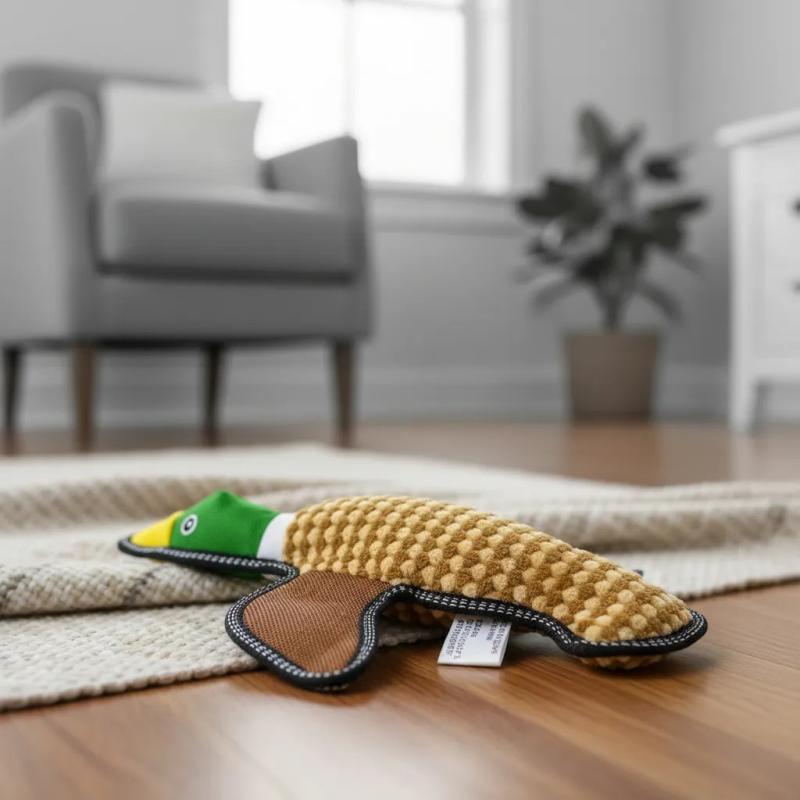 Juguete Para Perros Peluche Pato C/ Chifle Bp Mascotas