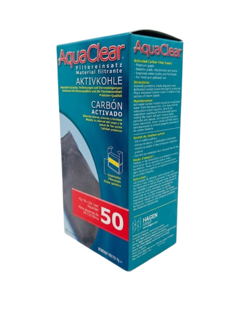 Repuesto Filtro Aquaclear 50 Carbón Activado 70grs Acuario