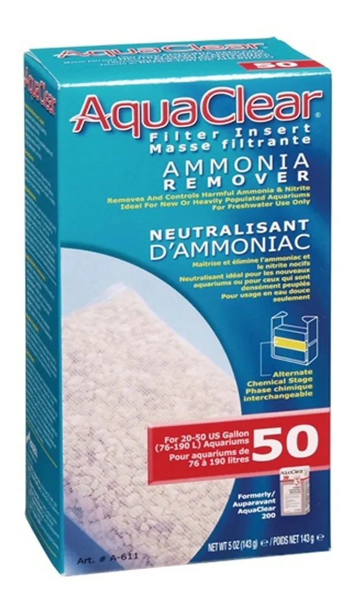 Repuesto Filtro Aquaclear 50 Removedor Amoniaco Ammonia 143g