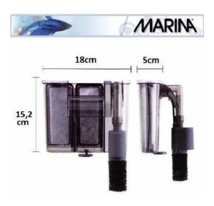 Filtro Cascada Exterior Acuario Pecera Marina Slim S10 38lt