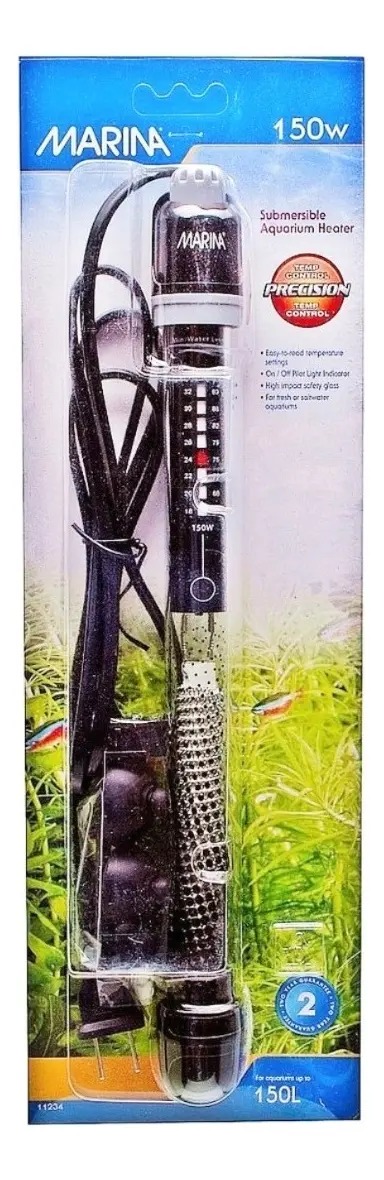 Calefactor De Agua Calentador Acuario Sumergible Marina 150w