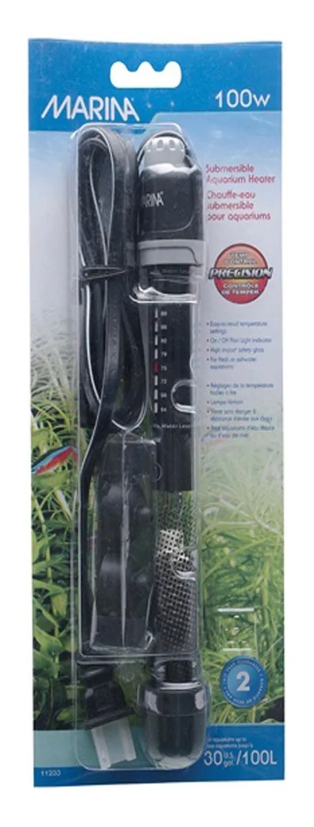 Calefactor De Agua Calentador Acuario Sumergible Marina 100w