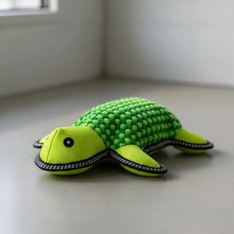 Juguete Para Perros Peluche Tortuga C/ Chifle Bp Mascotas