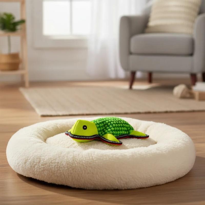 Juguete Para Perros Peluche Tortuga C/ Chifle Bp Mascotas