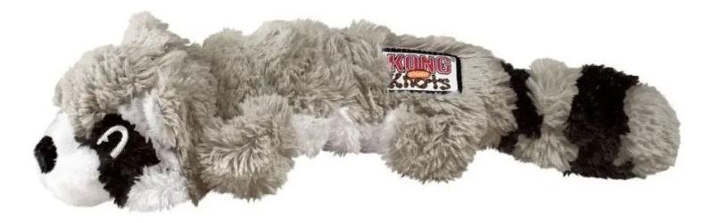Juguete Peluche Kong Scrunch Knots Mapache C/ Chifle Perros
