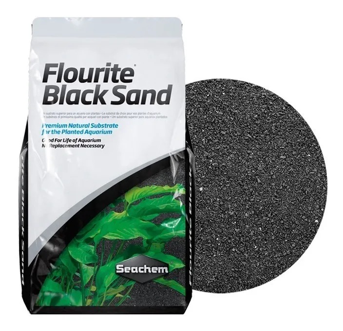 Seachem Arena Flourite Black Sand 7kg Sustrato Plantado