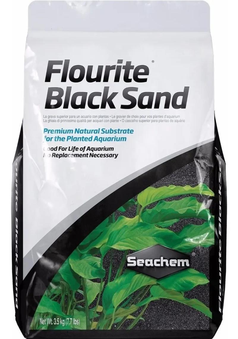 Seachem Arena Flourite Black Sand 7kg Sustrato Plantado