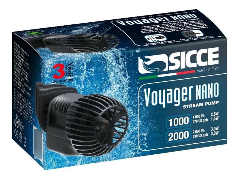 Bomba De Agua Sumergible Voyager Nano 1000l/h 2.8w Siccer