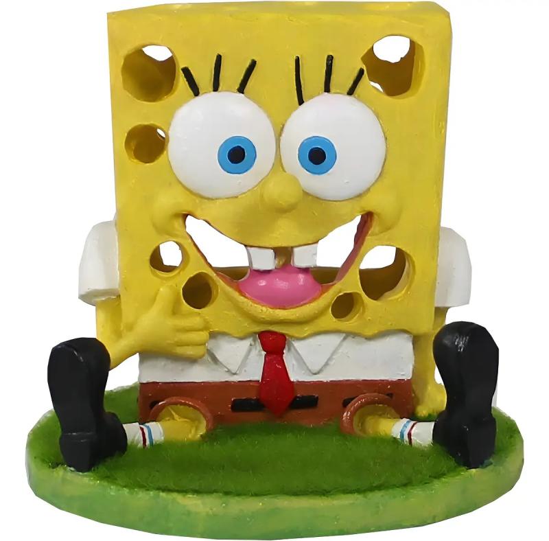 Adorno Decorativo De Resina Bob Esponja Aqua-flora Acuario
