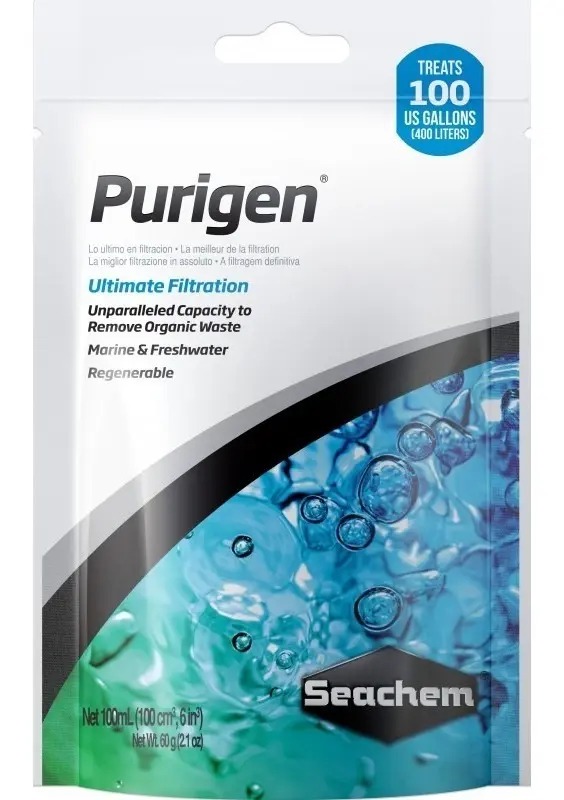Filtro Purigen Quimico 100ml Reduce Amoniaco Acuario Seachem