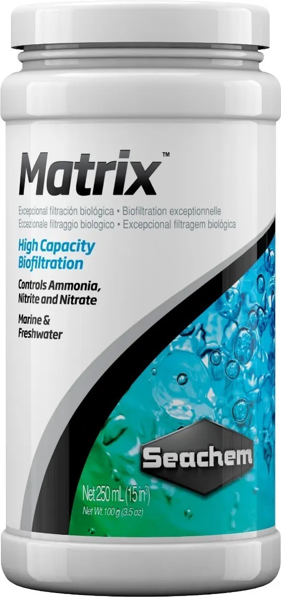 Filtro Biologico Matrix Seachem 250 Ml Acuario Pecera Peces