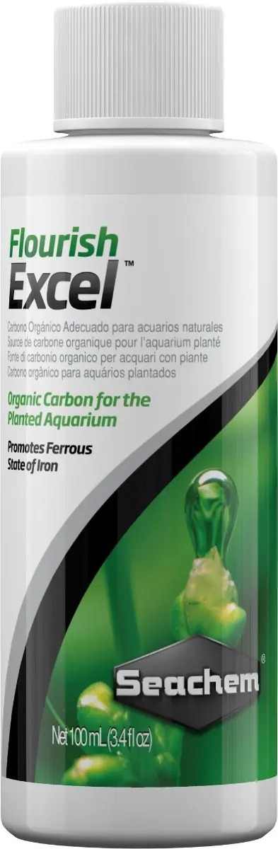 Fuente Carbon Liquido Flourish Excel 100ml Seachem Acuario