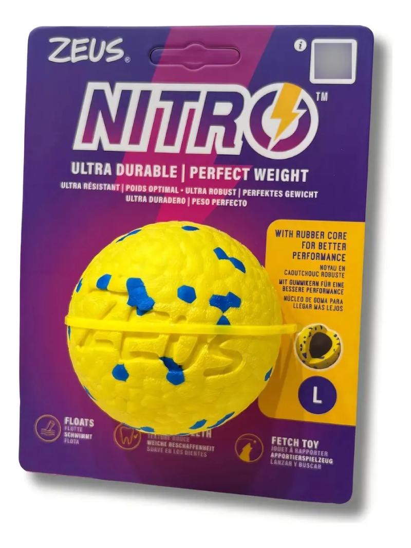 Juguete Pelota Para Perros Zeus Nitro Large Flotante 7cm