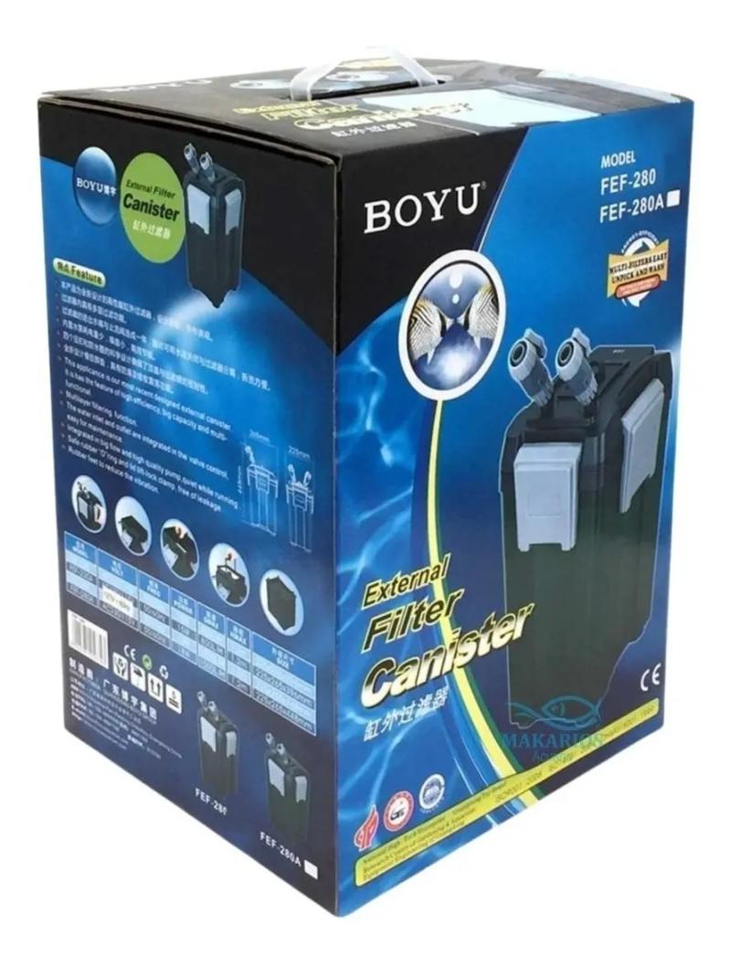 Filtro Botellon Externo Fef280 1000l/h 18w Boyu Acuario