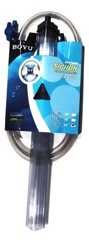 Limpia Grava Esquinero Regulador Boyu Caudal Acuario 60cm