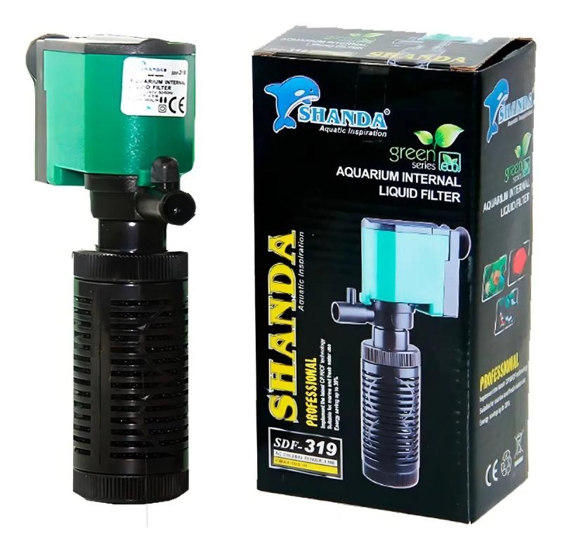 Filtro Interno Acuario Sdf 319 360 L/h 3.5w Shanda Pecera