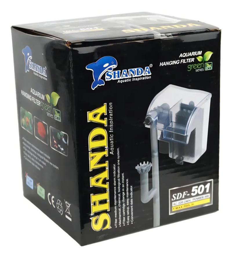 Filtro Cascada Mochila Shanda Sdf 501 500l/h 8w Acuario