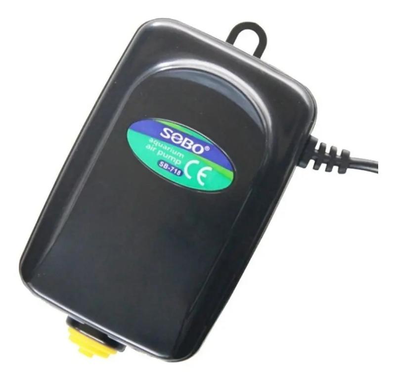 Aireador Silencioso Sb-718 180l/h 3w Sobo Acuario Pecera