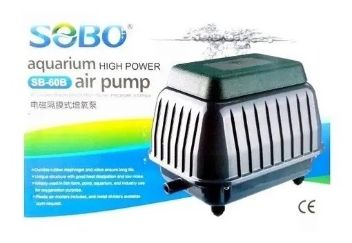 Aireador Peceras Potente Sb-60b 70l/m 60w Sobo Acuario