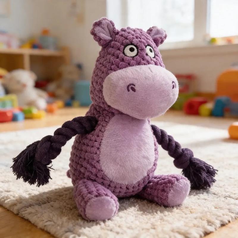Juguete Peluche Animales Cuerda Con Sonido Chifle Y Crunch