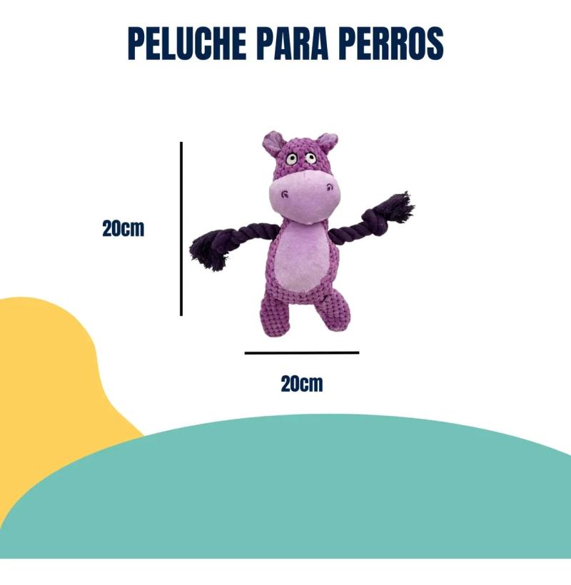Juguete Peluche Animales Cuerda Con Sonido Chifle Y Crunch