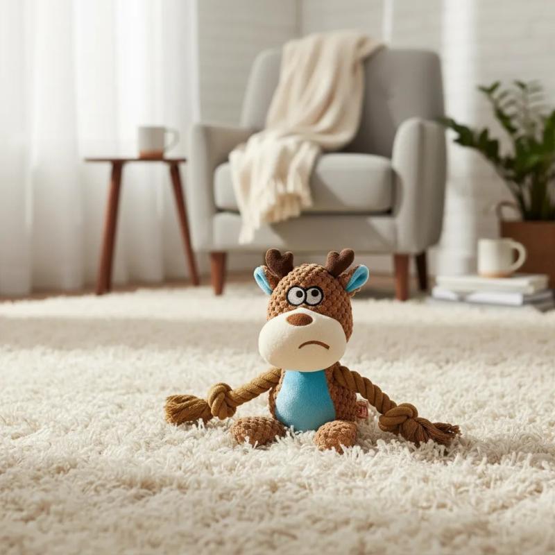 Juguete Peluche Animales Cuerda Con Sonido Chifle Y Crunch