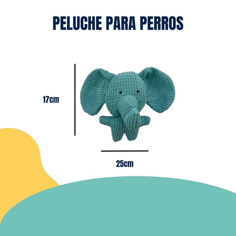 Juguete Peluche Elefante Orejon C/chifle Petlisis Para Perro