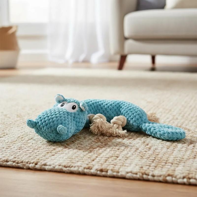 Juguete Peluche Dragon Cuerda C/ Chifle Y Crunch Petlisis