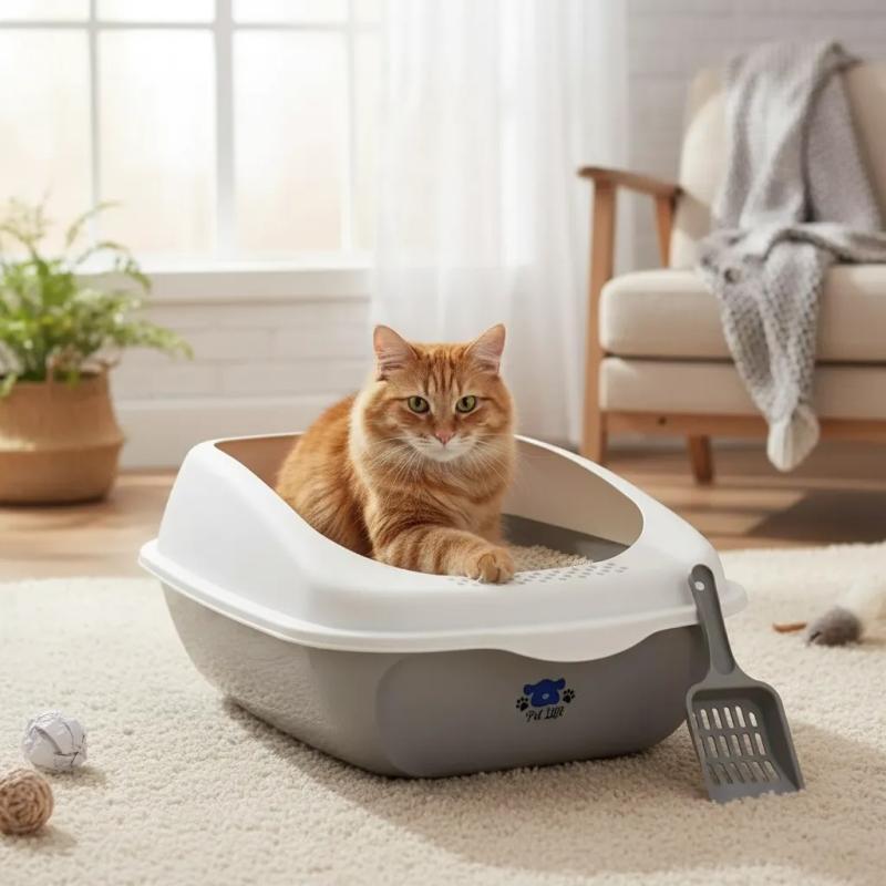 Litera Arenero Olivia Abierta 50x35x25cm Petlisis Para Gatos