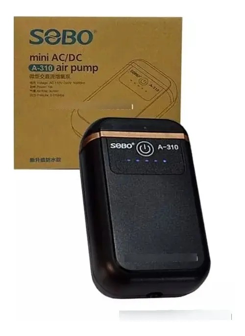 Aireador Mini Bateria Recargable A310 3l/m 1w Sobo Acuario