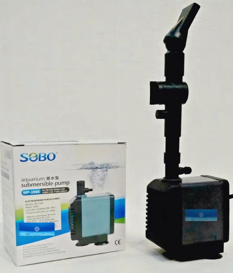 Bomba De Agua Sumergible Wp-3500 1200l/h 25w Sobo Acuario