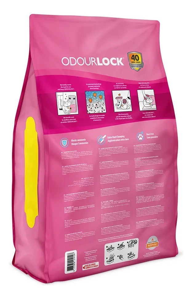 Piedrita Para Gato Aglomerante Odourlock Baby Powder 12kg