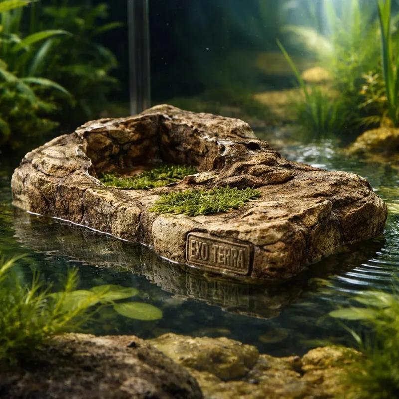 Isla Tortuga Flotante Magenetica Medium Exo Terra Acuario