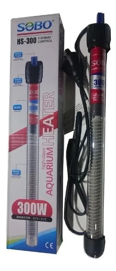 Calefactor De Agua Calentador Sumergible 300w Sobo Acuario
