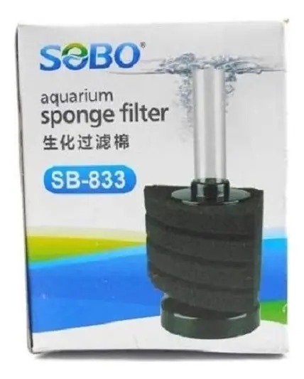 Filtro Esponja Triangular Antibacterial Sb-833 Sobo Acuario