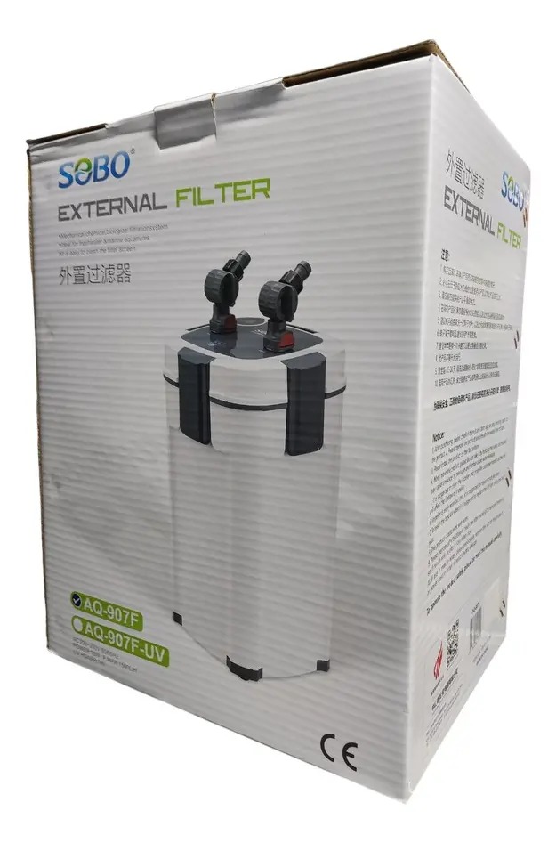 Filtro Botellon Externo Aq-907f-uv 1500l/h 15w Sobo Acuario
