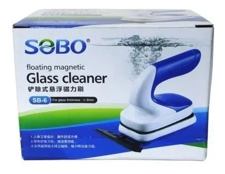 Limpia Vidrio Imán Flotante Magentico Sb6 6mm Sobo Acuario