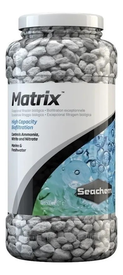 Filtro Biologico Matrix Seachem 500 Ml Acuario Pecera Peces