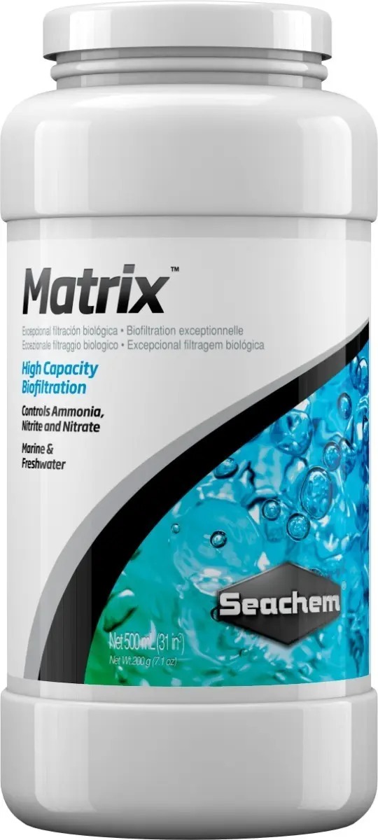 Filtro Biologico Matrix Seachem 500 Ml Acuario Pecera Peces