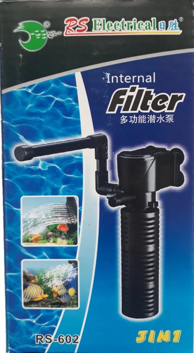 Filtro Interno Mecanico Rs-602 Electrical 300l/h 3w Acuario