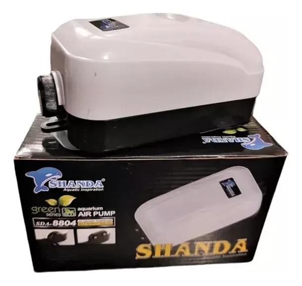Aireador Bomba De Aire Sda-8804 2x4l/m 10w Shanda Acuario