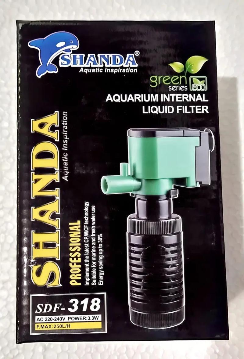 Filtro Interno Mecanico Sdf-318 250l/h 3.3w Shanda Acuario