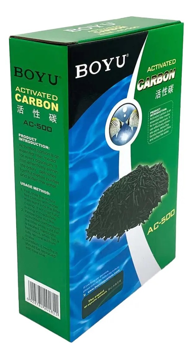 Filtro Carbon Activado Ac 500gr Boyu Acuario Pecera