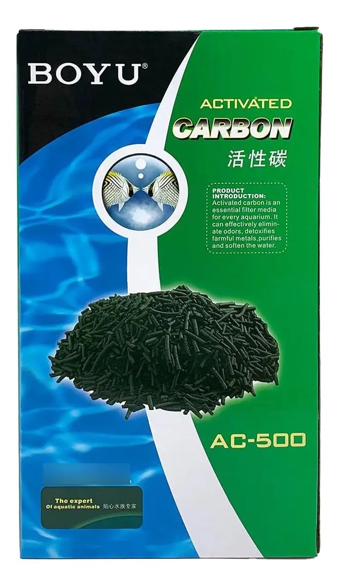 Filtro Carbon Activado Ac 500gr Boyu Acuario Pecera