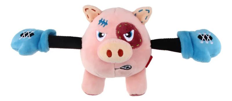 Juguete Peluche Cerdo Rock Zoo Small C/chifle Gigwi Perros