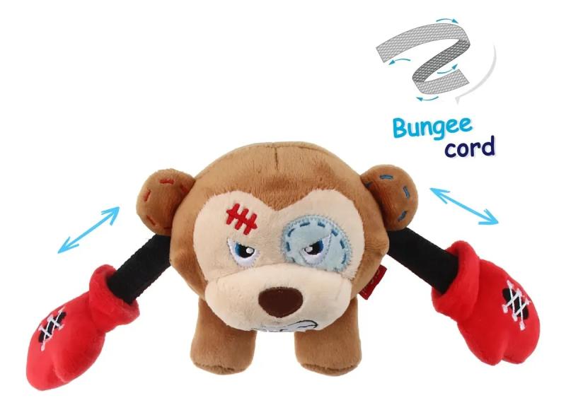 Juguete Peluche Mono Rock Zoo Small C/chifle Gigwi Perros